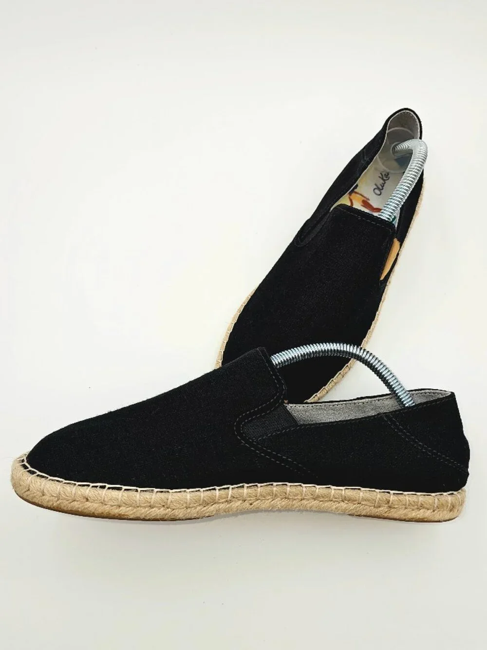 Olukai Kaula Pa'a Kapa Black Convertible Espadrille Sandals Shoes Women's Size 9